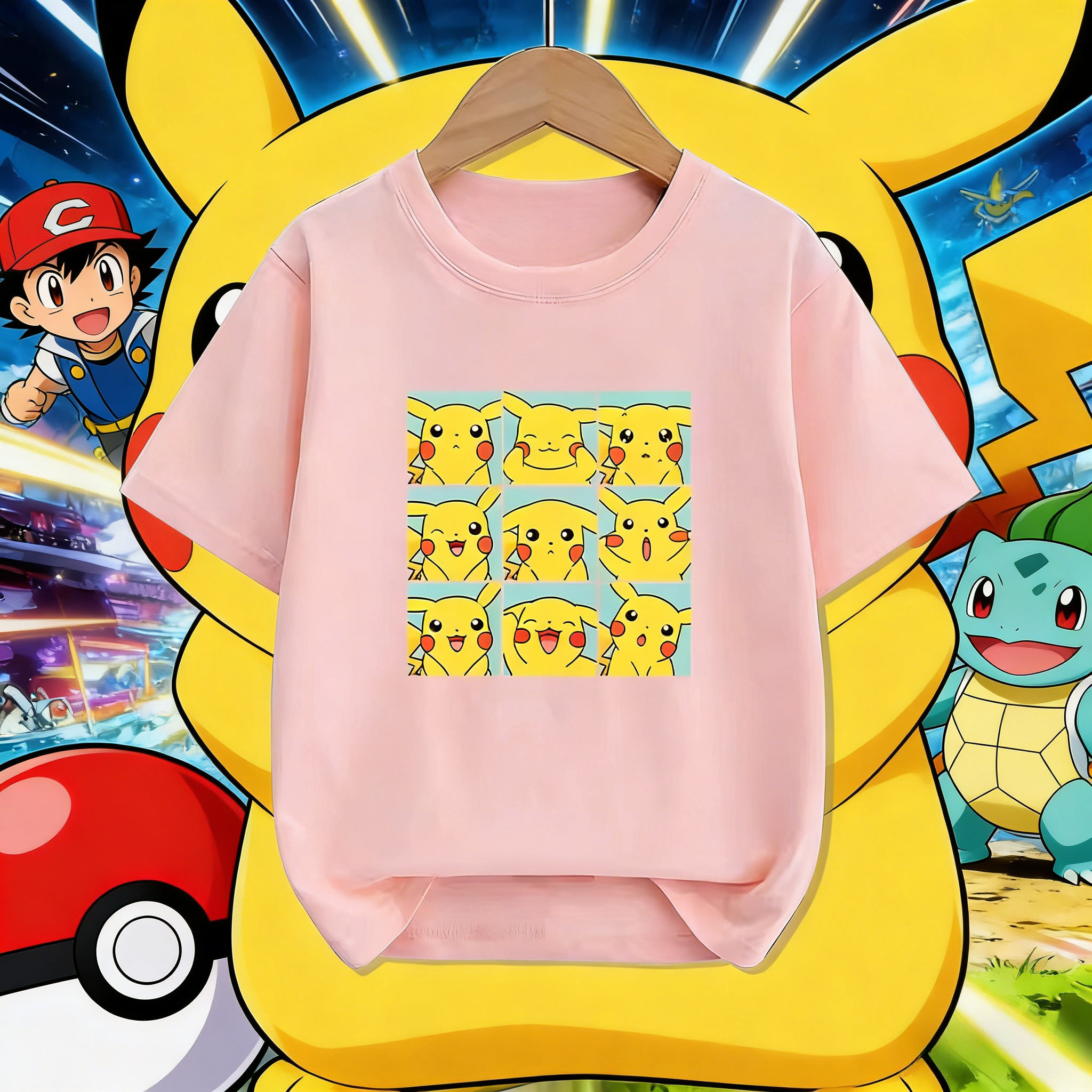Bocce Ball Set - 2026 Summer Pokemon Pikachu Emoji Grid