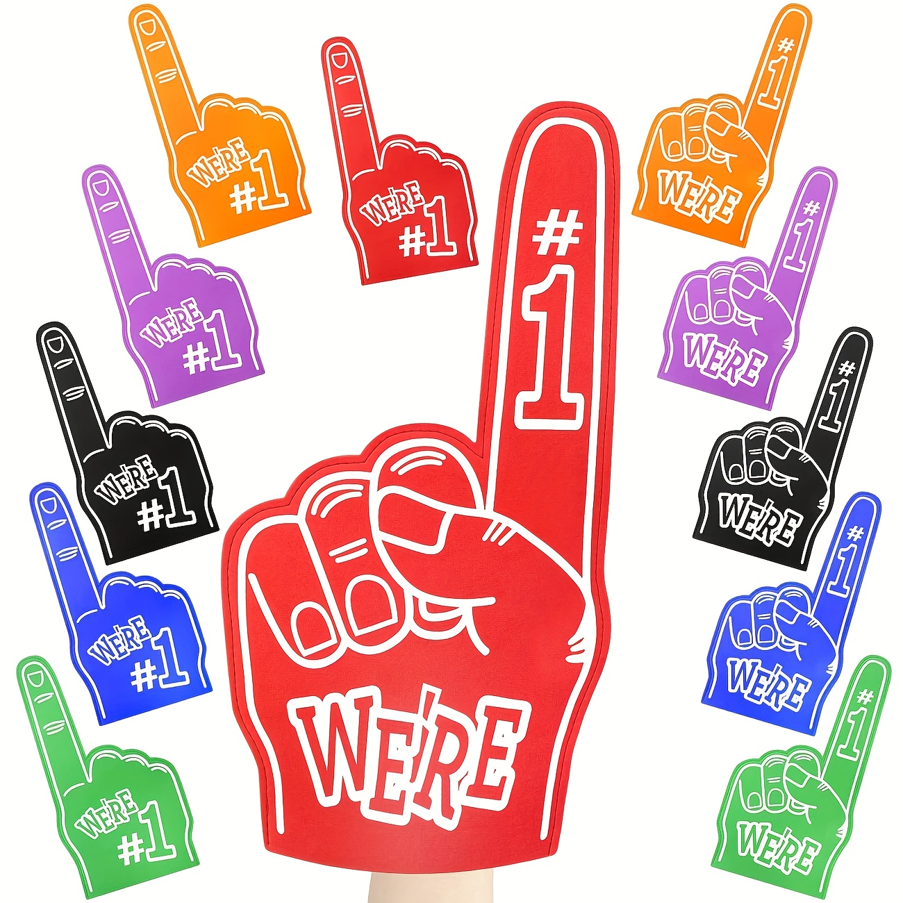 Sports Equipment Football - Giant Foam Finger 18 Inch We're