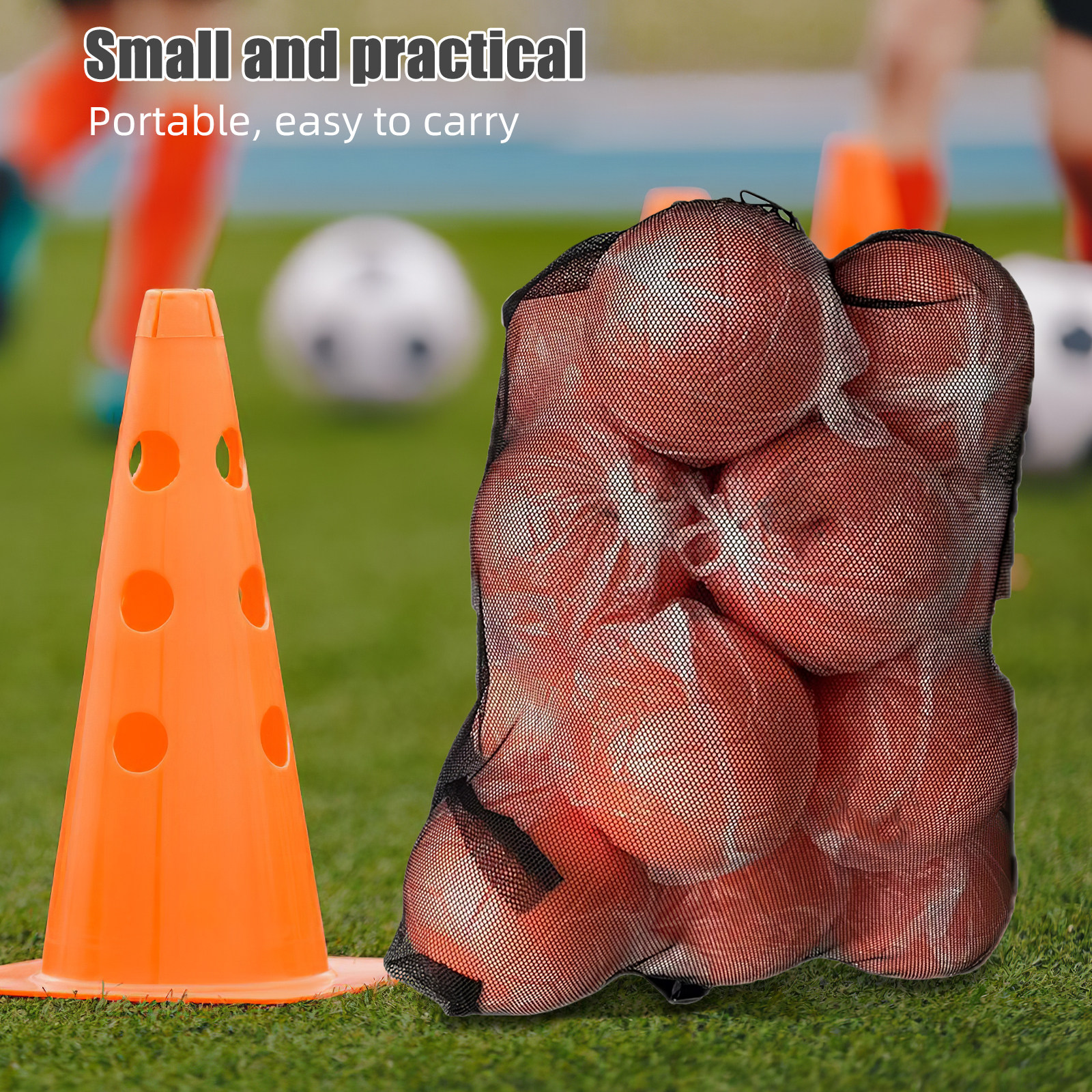 Sports Ball Bag Mesh Bag for B - Sports Equipment Football review and price