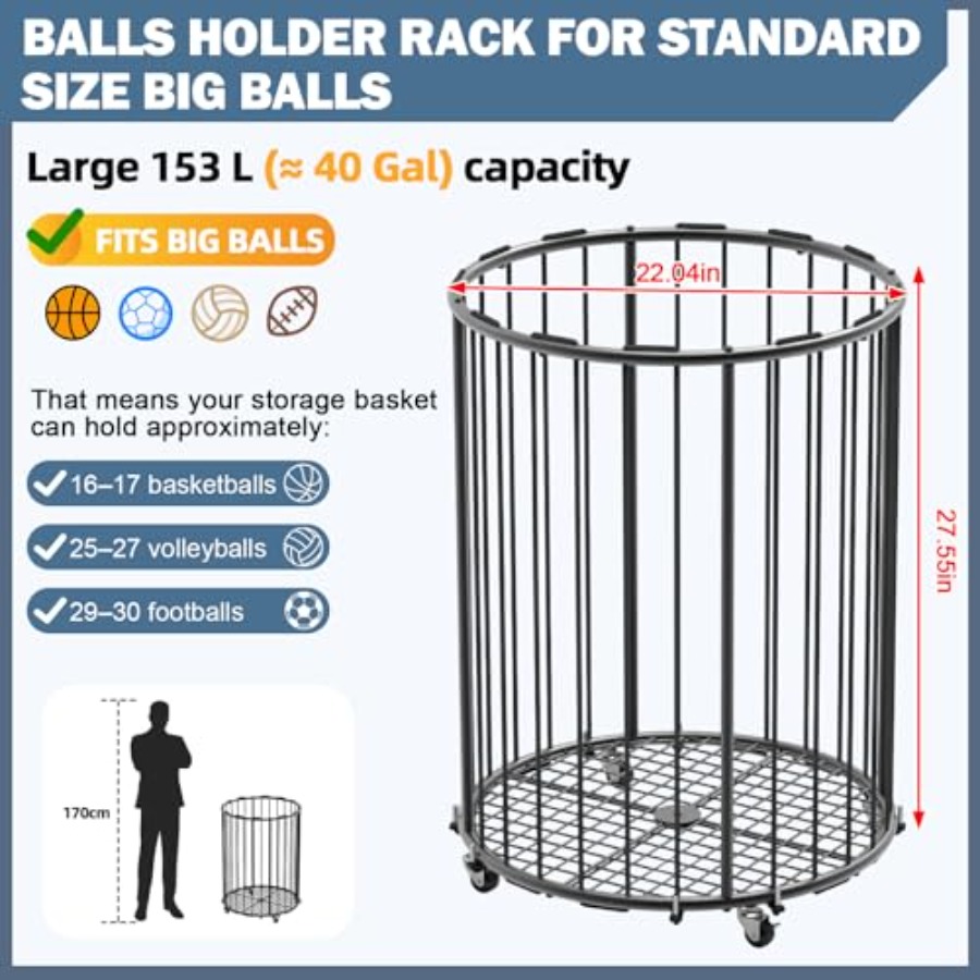 Garage Ball Storage: Round Spo - Sports Equipment Organizer Rack review and price