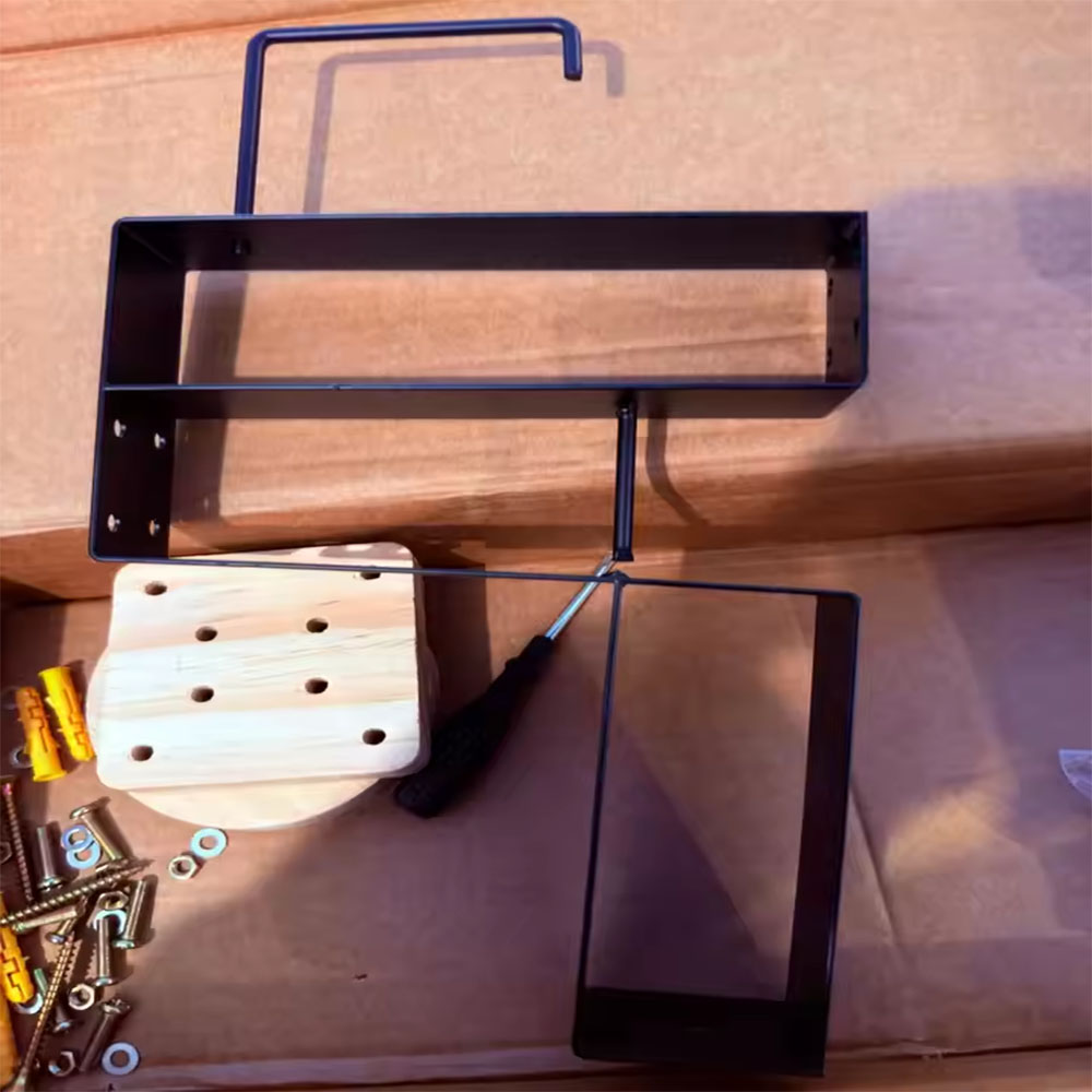 Wood Motorcycle Helmet Holder  - Sports Equipment Organizer Rack review and price