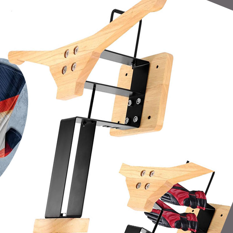 Wood Motorcycle Helmet Holder  - Sports Equipment Organizer Rack review and price
