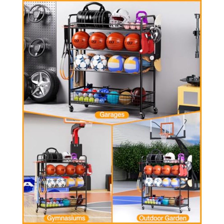 Garage Sports Equipment Organi - Sports Equipment Organizer Rack review and price