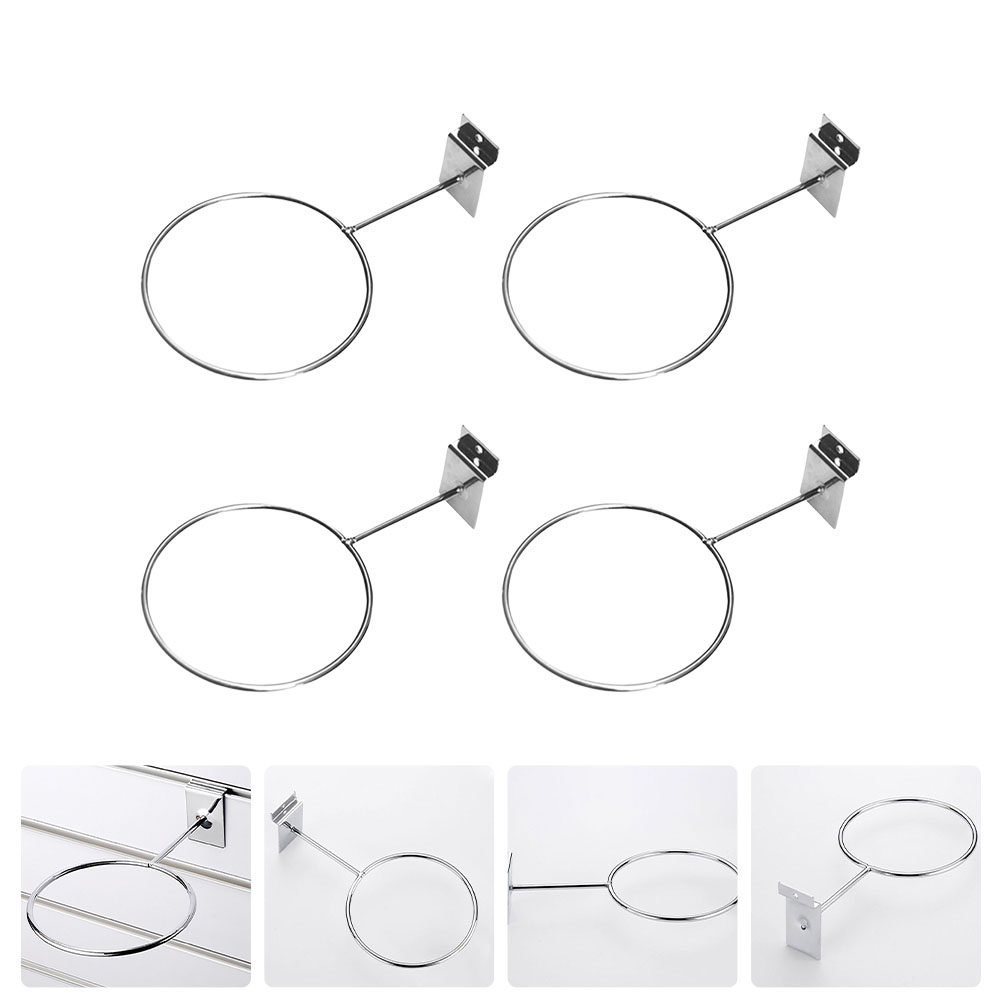 4Pcs Iron Basketball Holder Wa - Sports Equipment Organizer Rack review and price