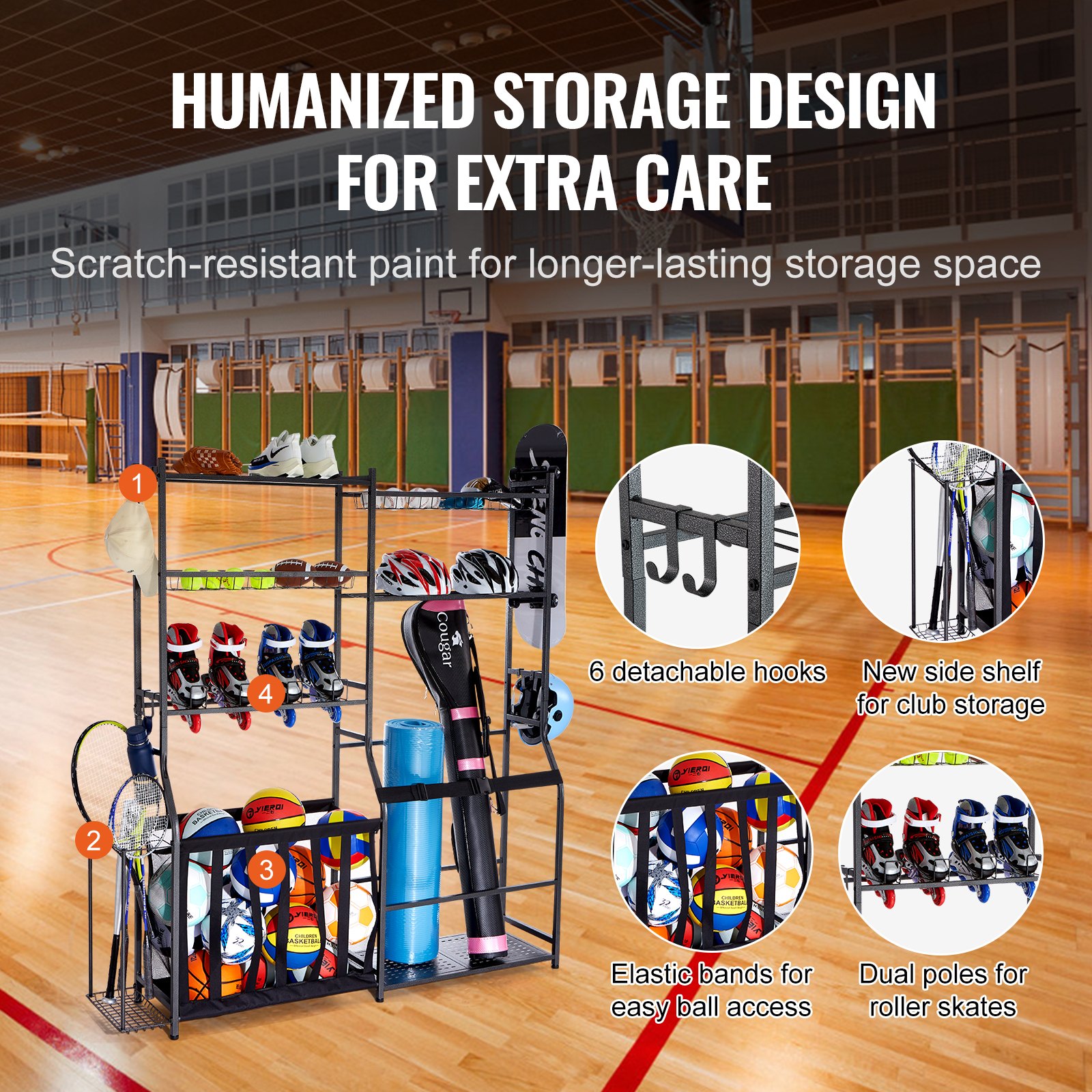 Golf Storage Garage Organizer, - Sports Equipment Organizer Rack review and price