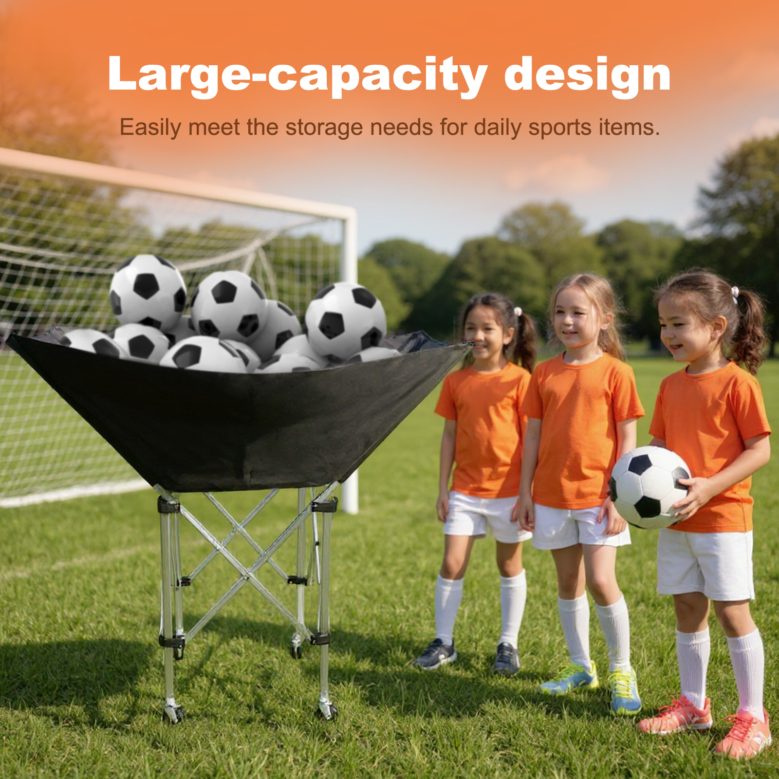 Collapsible Hammock Ball Cart  - Sports Equipment Volleyball review and price