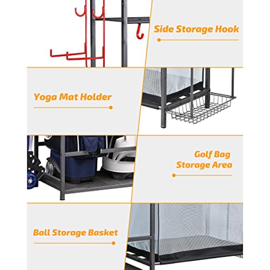 Extra Large Golf Storage Ball  - Sports Equipment Organizer Rack review and price