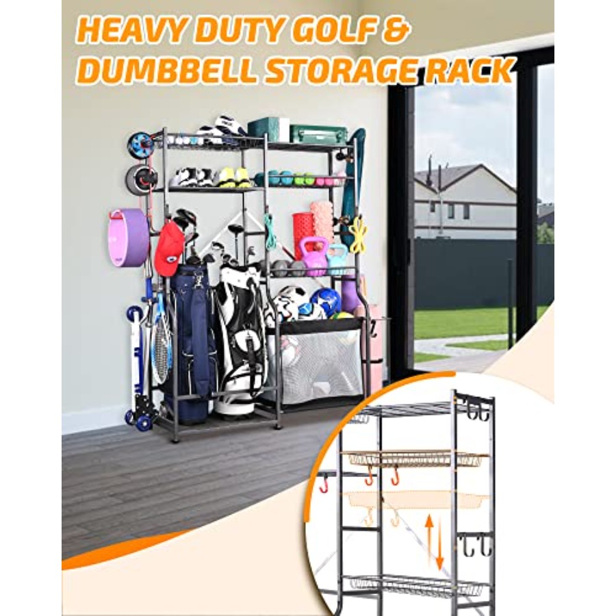 Extra Large Golf Storage Ball  - Sports Equipment Organizer Rack review and price