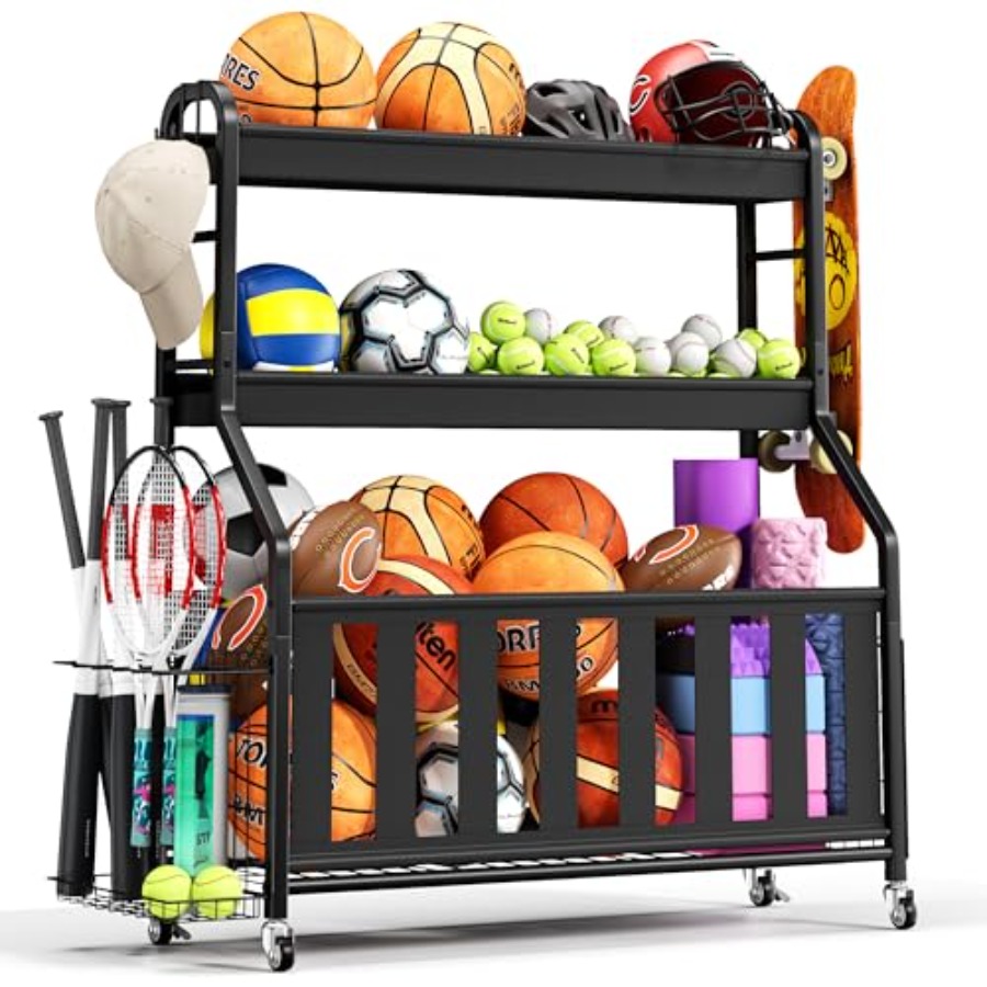 Sports Equipment Organizer Rol - Sports Equipment Organizer Rack review and price