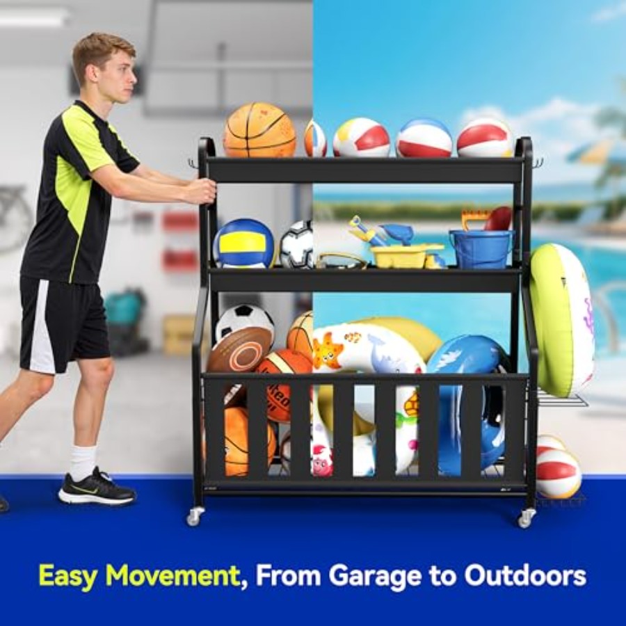 Sports Equipment Organizer Rol - Sports Equipment Organizer Rack review and price