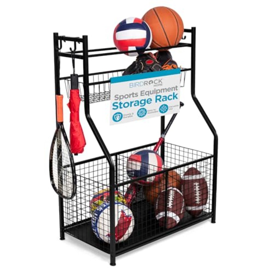 Sports Equipment Ball Organize - Sports Equipment Organizer Rack review and price