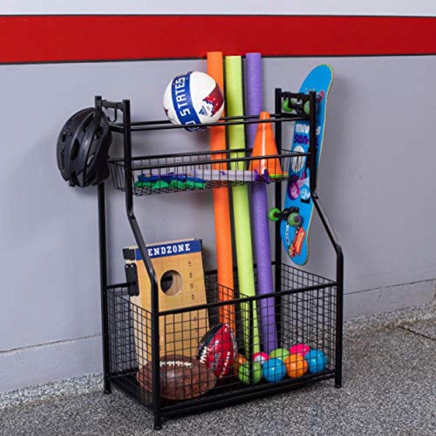 Sports Equipment Ball Organize - Sports Equipment Organizer Rack review and price