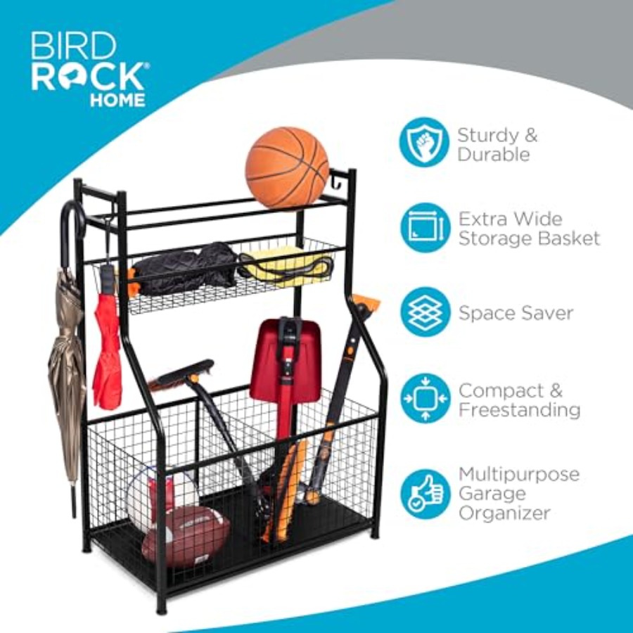 Sports Equipment Ball Organize - Sports Equipment Organizer Rack review and price