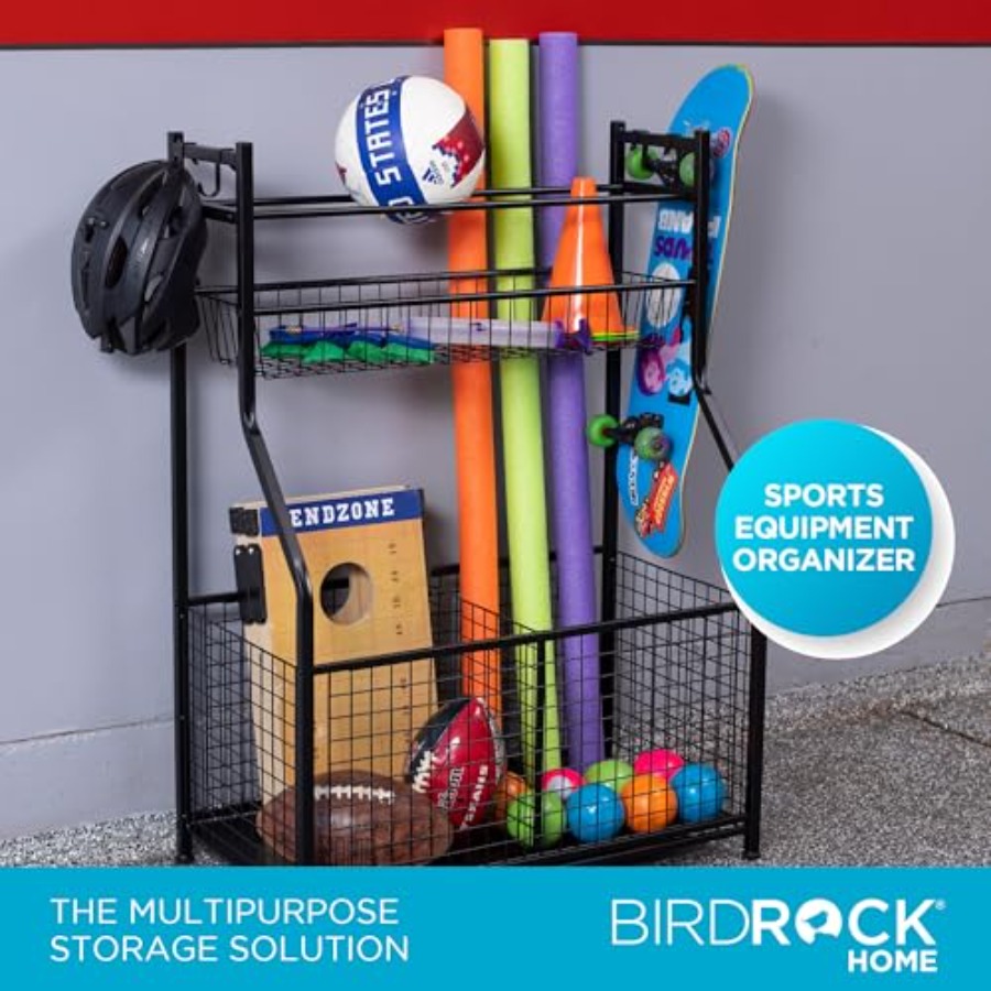 Sports Equipment Ball Organize - Sports Equipment Organizer Rack review and price