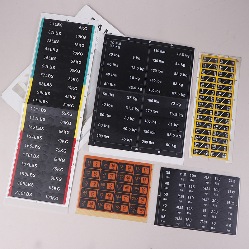 Weight Stack Labels 4.5kg To 1 - Sports Equipment Website review and price