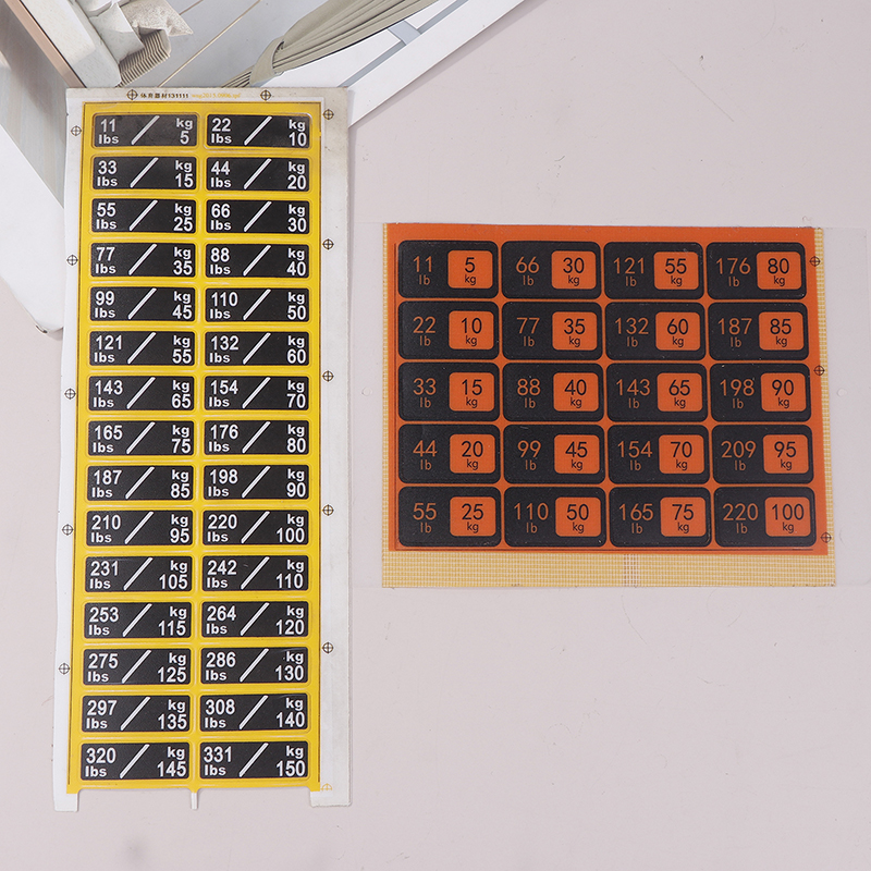 Weight Stack Labels 4.5kg To 1 - Sports Equipment Website review and price