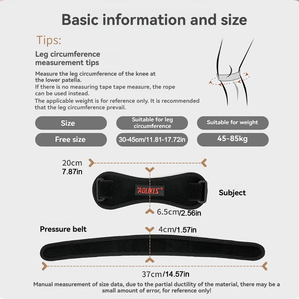 AOLIKES 1PCS Sports Patella Br - Volleyball Knee Pad review and price