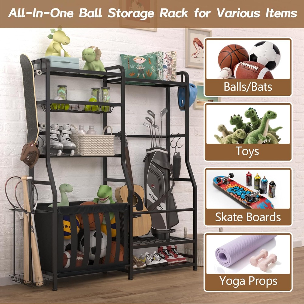 Garage Sports Equipment Organi - Sports Equipment Organizer Rack review and price