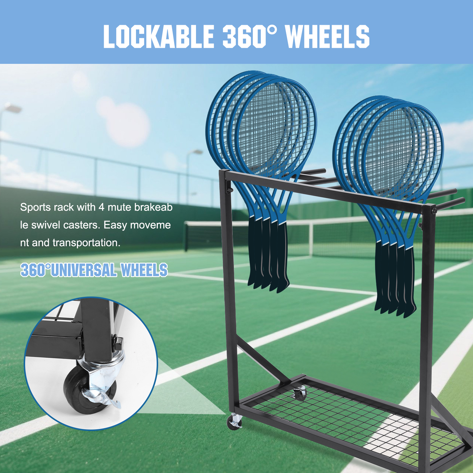 Sports Racquet Storage Organiz - Sports Equipment Organizer Rack review and price
