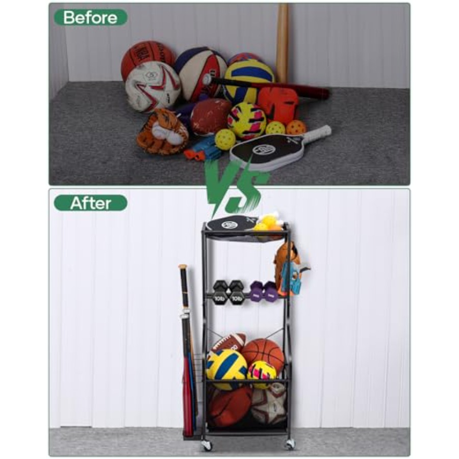 Sports Equipment Garage Organi - Sports Equipment Organizer Rack review and price