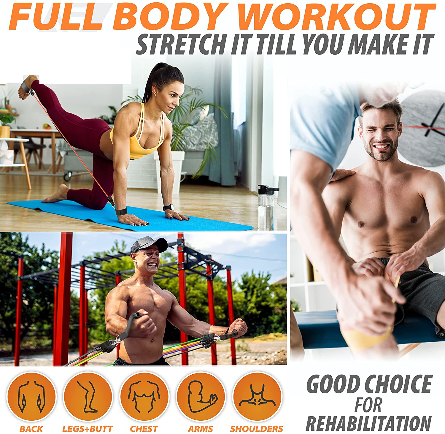 300lb Fitness Booty Resistance - Sports Equipment Website review and price