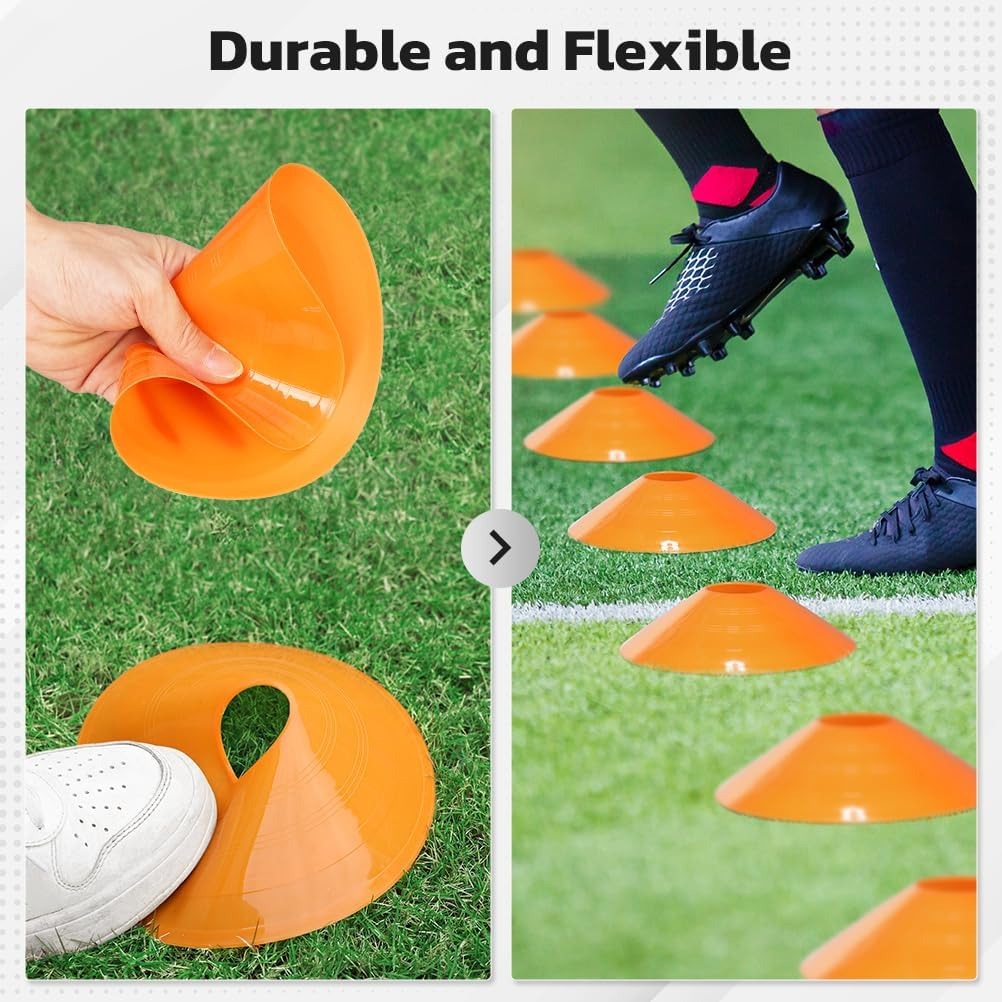 25 Pack football cone plate  f - Sports Equipment Football review and price