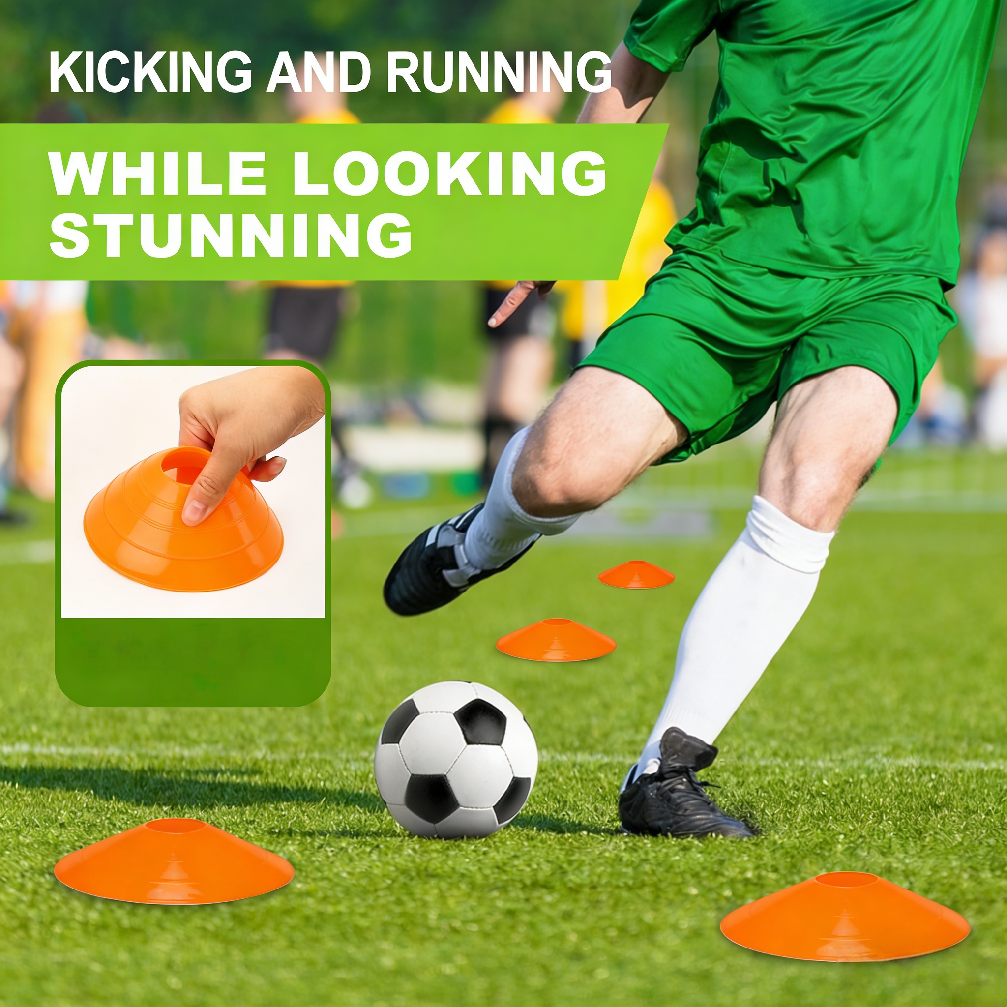 25 Pack football cone plate  f - Sports Equipment Football review and price